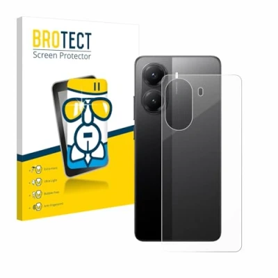 Afbeelding van BROTECT Screenprotector voor Xiaomi Poco X7 Pro (Achterkant) Folie Beschermfolie Beschermglas transparant