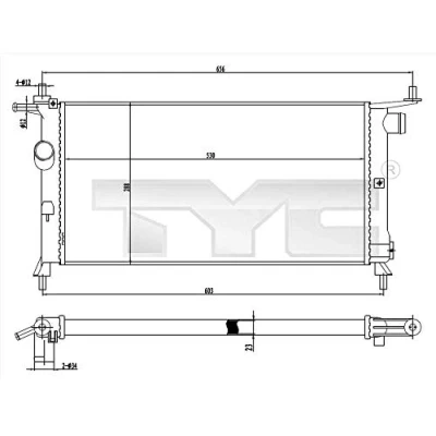 Afbeelding van TYC Radiateur 725 0020