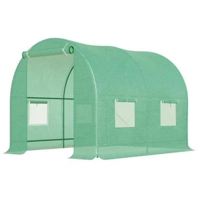 Afbeelding van Outsunny Foliekas kas kweekkas tomatenkas met raam roosterfolie 01 0456