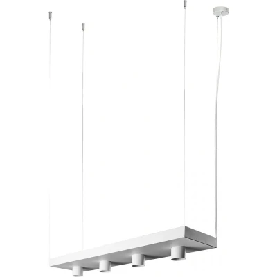 Afbeelding van Nowodvorski Hanglamp Plant 4 lichts L 80 cm B 24 wit