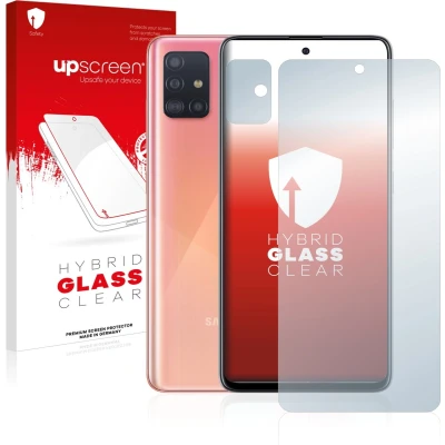 Afbeelding van upscreen Screenprotector voor Samsung Galaxy A51 (Voor+Camera) Folie Beschermfolie Beschermglas transparant