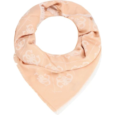 Afbeelding van Guess Eliette logo Kefiah Halsdoek, Dames, Maat: One Size, Latte