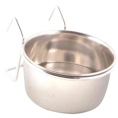 Afbeelding van Trixie Voerbak Met Houder Om Op Te Hangen Rvs 150 ML 7 CM (405229)