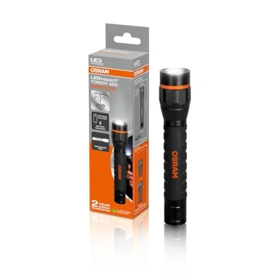 Afbeelding van OSRAM LEDinspect TORCH 350 ESSENTIAL, zoomfunctie, 350lm helderheid, 6500K, 3 lichtstanden, LED inspectielamp