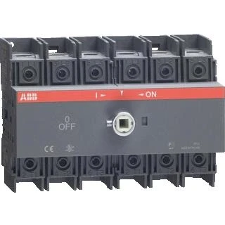 Afbeelding van Abb handbediende omkeerschakelaar 3p ac21 125a zonder as en hendel i o ii din rail 1sca105037r1001
