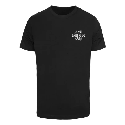 Afbeelding van Mister Tee GET OUT THE WAY Tshirt print, Heren, Maat: XS, Black