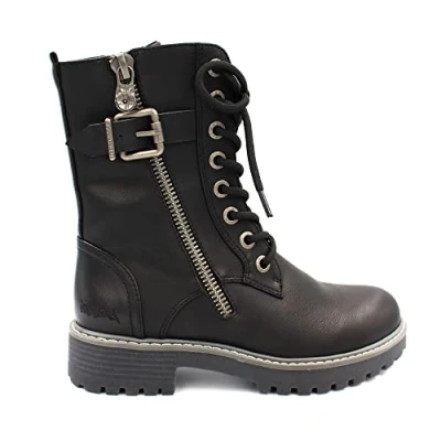 Afbeelding van Blowfish Malibu Dames Rauly 2 Combat Boot, Zwart, 5 UK
