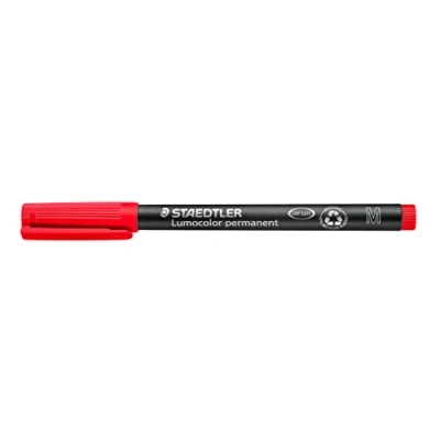 Afbeelding van 10x Staedtler Lumocolor 317, OHP marker, permanent, 1,0 mm, rood