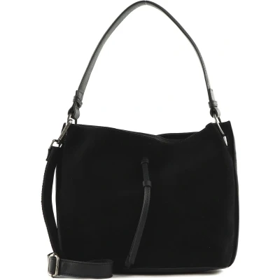 Afbeelding van FREDsBRUDER Leren Schoudertas Sually Small Bucket Black Zwart