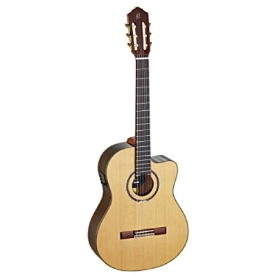 Afbeelding van Ortega Feel Series RCE159MN Medium Neck elek. akoek. klassieke gitaar naturel met gigbag