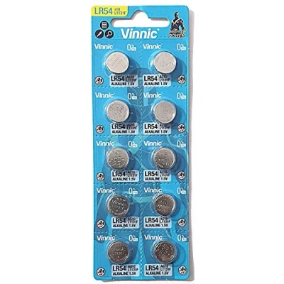 Afbeelding van Vinnic AG10 L1131 189 V10GA RW89 D189 alkalinebatterijen voor horloges, rekenmachines, speelgoed, lasers, thermometers en andere elektronische voorwerpen.