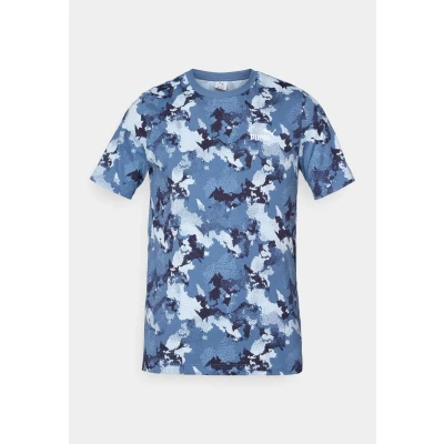 Afbeelding van Puma CAMO TEE Tshirt print, Heren, Maat: Medium, Dark indigo