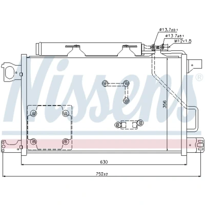 Afbeelding van Nissens Airco condensor 94857
