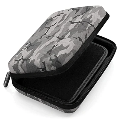 Afbeelding van deleyCON Navigatie Tas Case voor Navigatieapparaten 6 Inch &amp; 6,2 (17 x 12 4,5 cm) Robuust Stootvast 1 Binnenvak Zwart/Camouflage