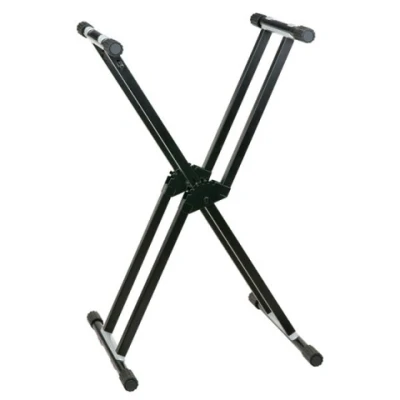 Afbeelding van Showgear Keyboard standaard dubbel frame, afneembare voet