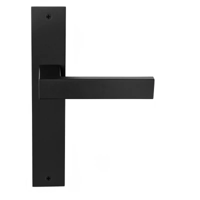 Afbeelding van Formani Deurkruk SQUARE LSQ1 P236SFC ongeveerd op schild blind mat zwart
