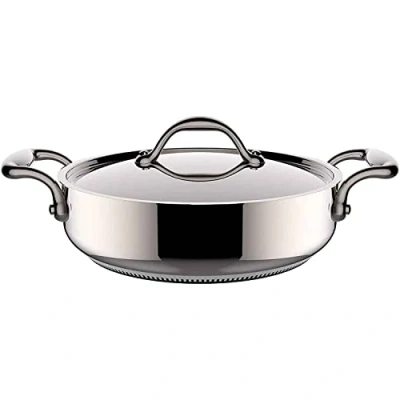 Afbeelding van Lagostina Accademia Lagofusion stoofpan met deksel, roestvrij metaal, staal, 26 cm