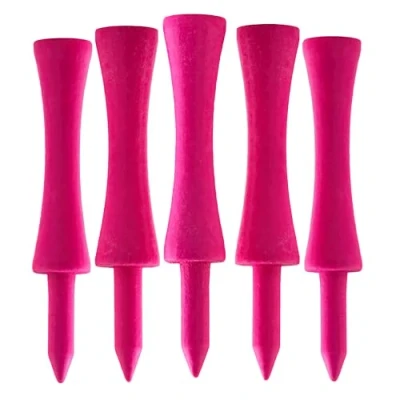 Afbeelding van TH Golf x100 PCs Tees 59mm Biologisch afbreekbare Milieuvriendelijk Duurzaam van het Bamboe Roze Kasteel