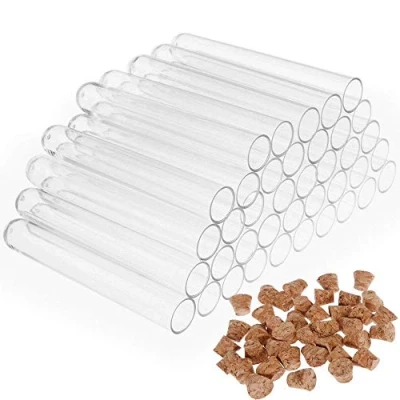 Afbeelding van Faburo 40 stuks reageerbuisjes hard plastic, helder plastic 75 x 12 mm, 5 ml