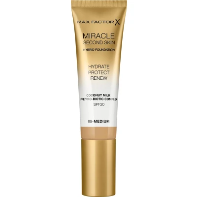 Afbeelding van Max Factor Miracle Second Skin Foundation 05 MEDIUM