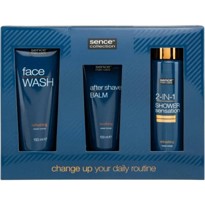 Afbeelding van Sence Modern Rich Geschenkset 2 in 1 Shampoo en Douchegel + Aftershave balsem Gezichtsreiniger set