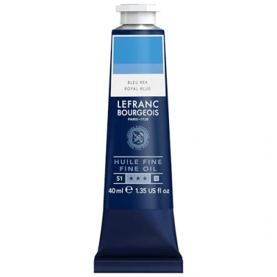 Afbeelding van Lefranc Bourgeois 301774 Fijne olieverf van uitstekende kwaliteit, lichtecht met een gelijkmatige consistentie, tube 40 ml, ideaal voor spieraammen, canvas, schilderbord koningsblauw