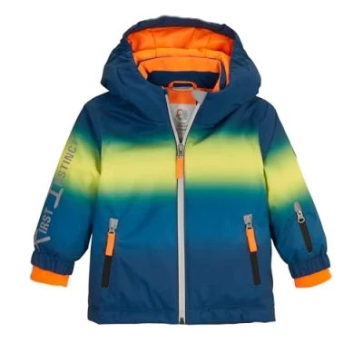 Afbeelding van first instinct by killtec Kind SKI jack/functioneel jack met capuchon en sneeuwvanger FISW 37 MNS JCKT, dunkel ozean, 110/116, 42540 000