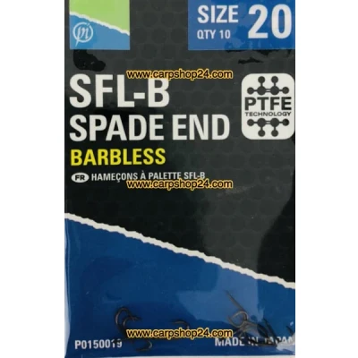 Afbeelding van Preston SFL B Spade End Barbless (10 pcs) Maat : 20