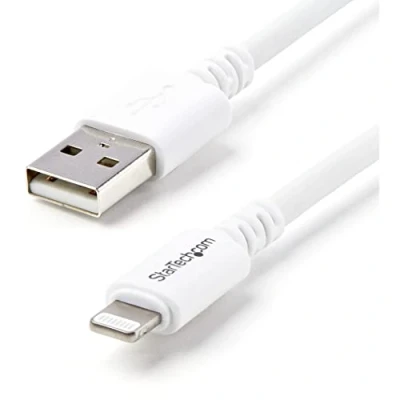 Afbeelding van StarTech.com 3 m lange witte Apple 8 polige Lightning connector naar USB kabel voor iPhone / iPod iPad