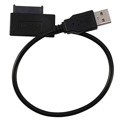 Afbeelding van Spactz USB 2.0 naar Mini Sata II 7+6 13Pin Adapter Converter Kabel voor Laptop CD/DVD ROM Slimline Drive