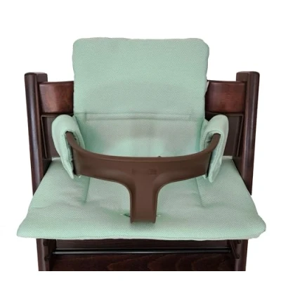 Afbeelding van Shabany® kinderstoel zitkussen 100% biologisch katoen Classic kussen stoelhoes hoge stoelbekleding 2 delig geschikt voor Stokke Tripp Trapp machinewasbaar eenvoudige bevestiging