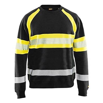 Afbeelding van Blaklader Sweatshirt High Vis 3359 Zwart/Geel mt 4Xl