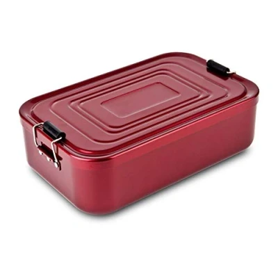 Afbeelding van ROMINOX lunchbox, aluminium (geanodiseerd), rood glanzend, 23 x 14,8 7 cm