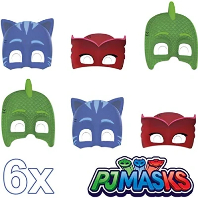 Afbeelding van Pj Masks Maskers 6 stuks karton