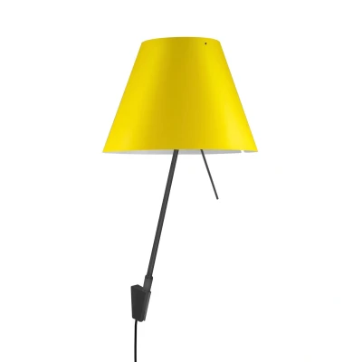 Afbeelding van Luceplan Costanzina wandlamp zwart Geel