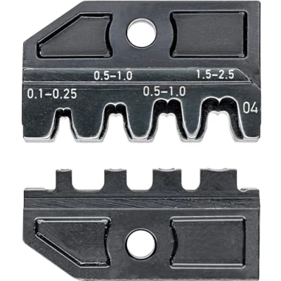 Afbeelding van Knipex krimpprofiel voor niet geisoleerde open aansluitstekkers 2 8 4 mm stekkerbreedte 0 1 5 mm2 97 49 04