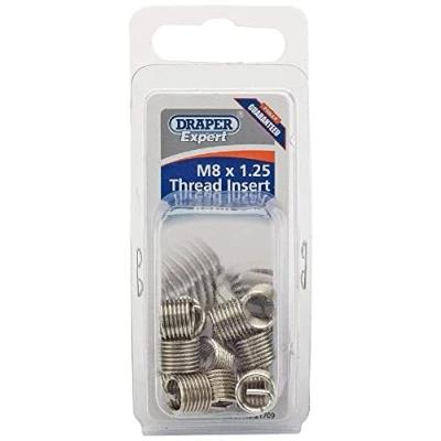 Afbeelding van Draper 21709 Expert M8 X 1.25 Metric Thread Insert Refill Pack (12)