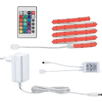 Afbeelding van Paulmann 78863 SimpLED LED Strip Full Line COB complete set 1,5m 12W 495lm 840LEDs/m RGB 24VA dimbaar wit metaal