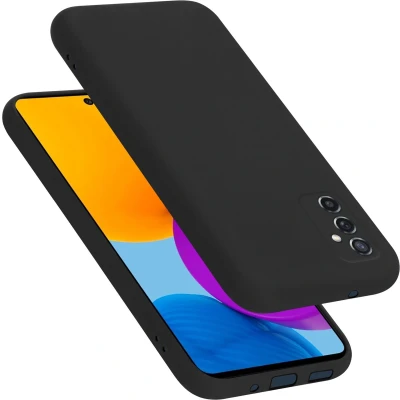 Afbeelding van Cadorabo Hoesje geschikt voor Samsung Galaxy M52 5G in LIQUID ZWART Beschermhoes gemaakt van flexibel TPU silicone Case Cover