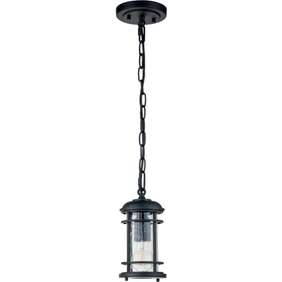 Afbeelding van Feiss LED Buiten Pendelarmatuur Lighthouse 1X E27 Max 60W IP44 Dimbaar Textured Black