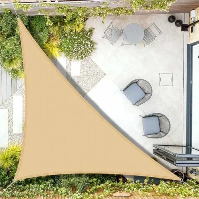 Afbeelding van AXT SHADE Schaduwzeil 3x3x4,25mDriehoek Waterdicht 95% UV Bestending voor Buiten Luifel Balkon Tuin Zand