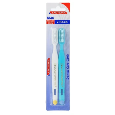 Afbeelding van Lactona Tandenborstel M40 Medium Duo, 2 stuks
