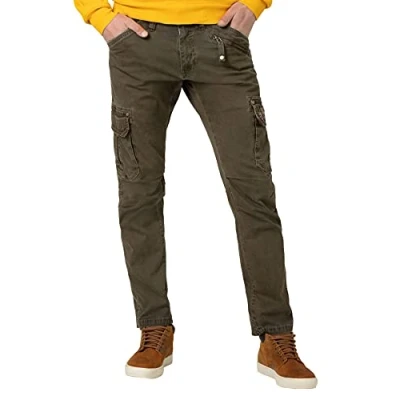 Afbeelding van Timezone Regular Rogertz vrijetijdsbroek voor heren, Army Olive, 30W x 32L