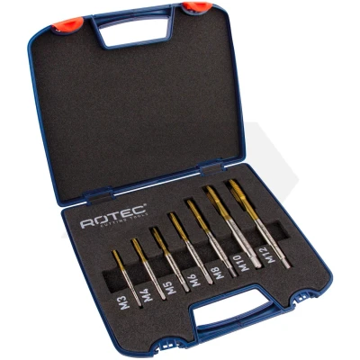 Afbeelding van Rotec Machinetappenset M3 M12 HSS E TiN Gecoat 7 Delig