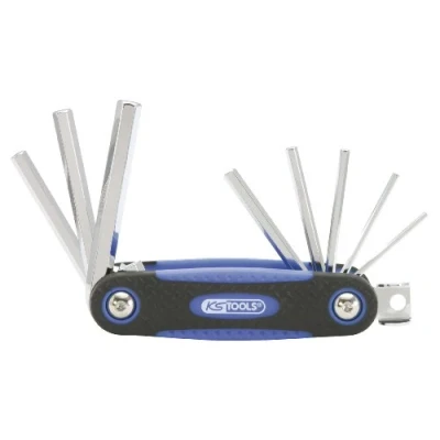Afbeelding van Inbussleutelset KS Tools 1583540 2,5 10mm 8 delig kogelkop