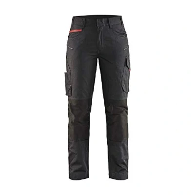 Afbeelding van Blaklader 7195 Dames Werkbroek Stretch Zwart/Rood
