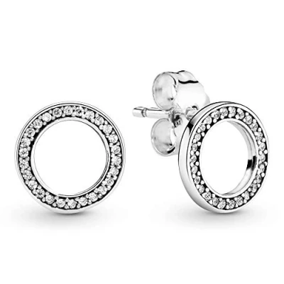 Afbeelding van Pendientes Pandora 290585CZ Mujer Botón Plata Siempre