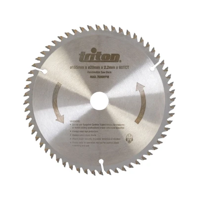 Afbeelding van Triton Invalcirkelzaagblad 165mm x 20mm 2,2 mm, 60T