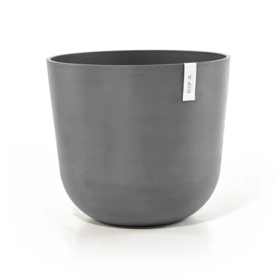 Afbeelding van Ecopots Oslo 55 cm grijs planten/bloembak pot