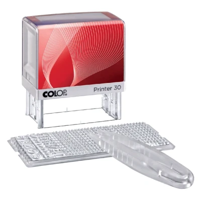 Afbeelding van Tekststempel Colop Printer 30/1 personaliseerbaar 5regels 47x18mm